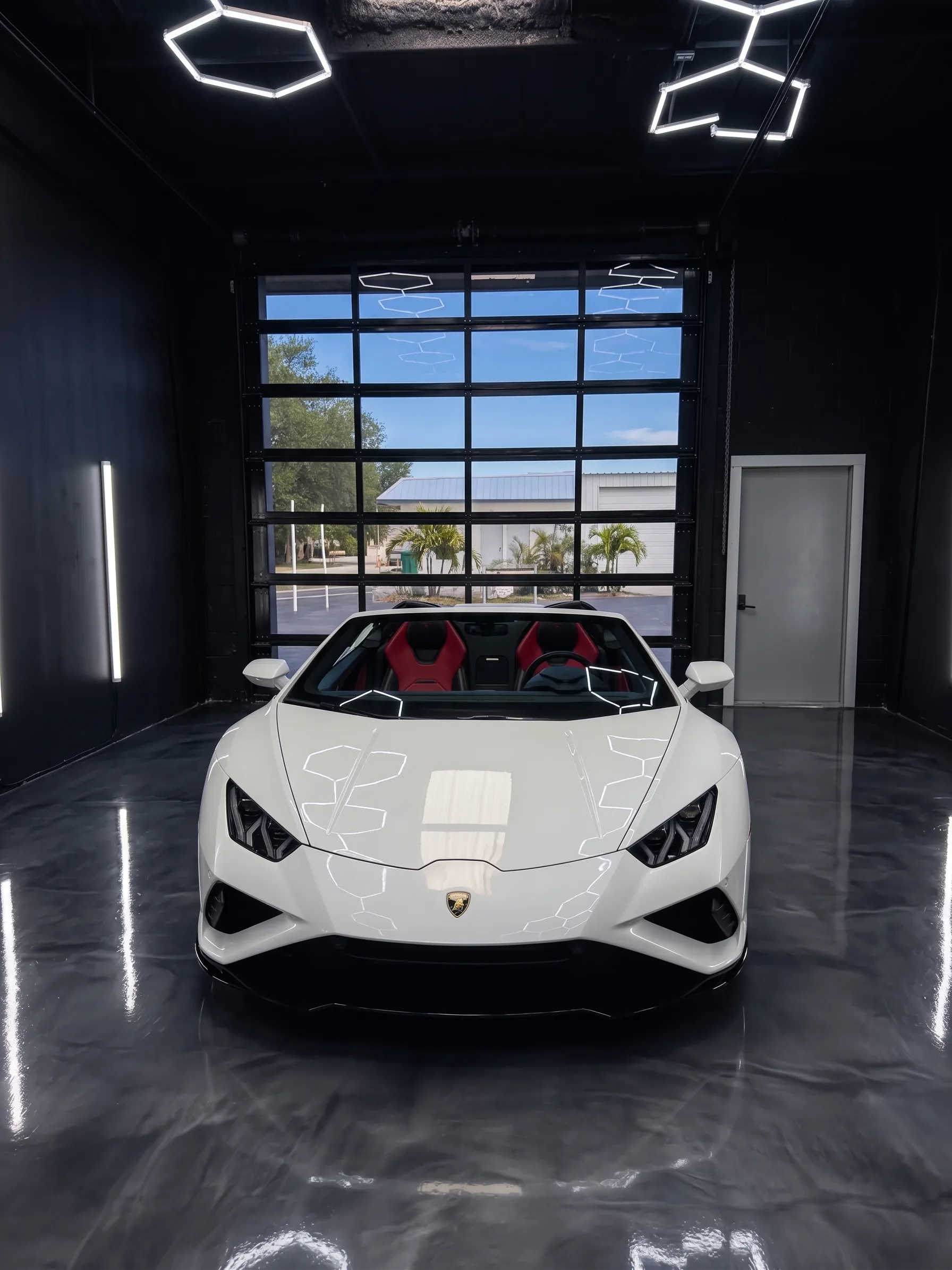 Lamborghini Huracán in the SP Automotive service bay